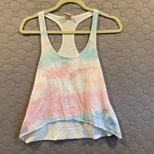 Hollister cropped racer back tank XS